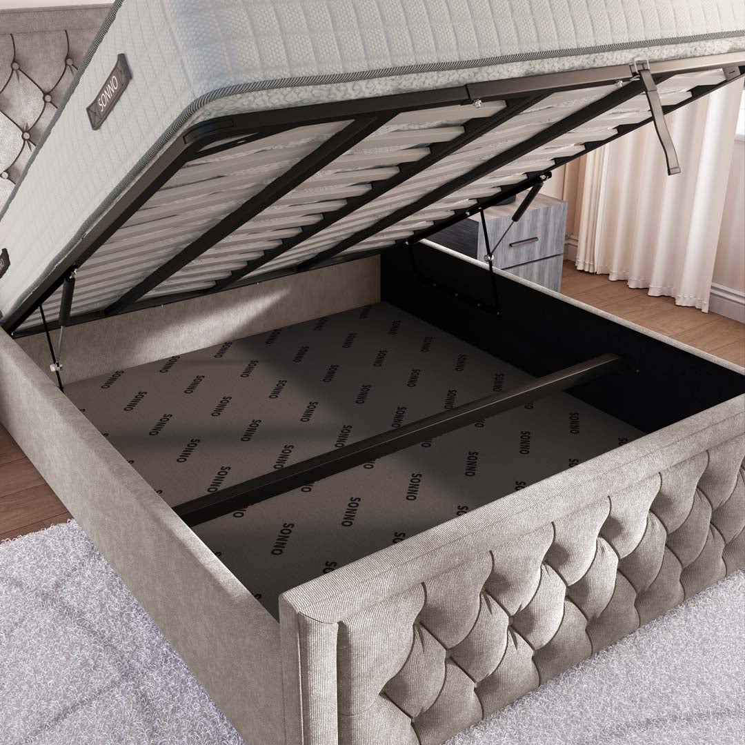 Valencia Upholstered Ottoman Bed