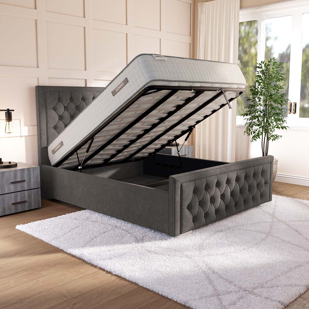 Valencia Upholstered Ottoman Bed
