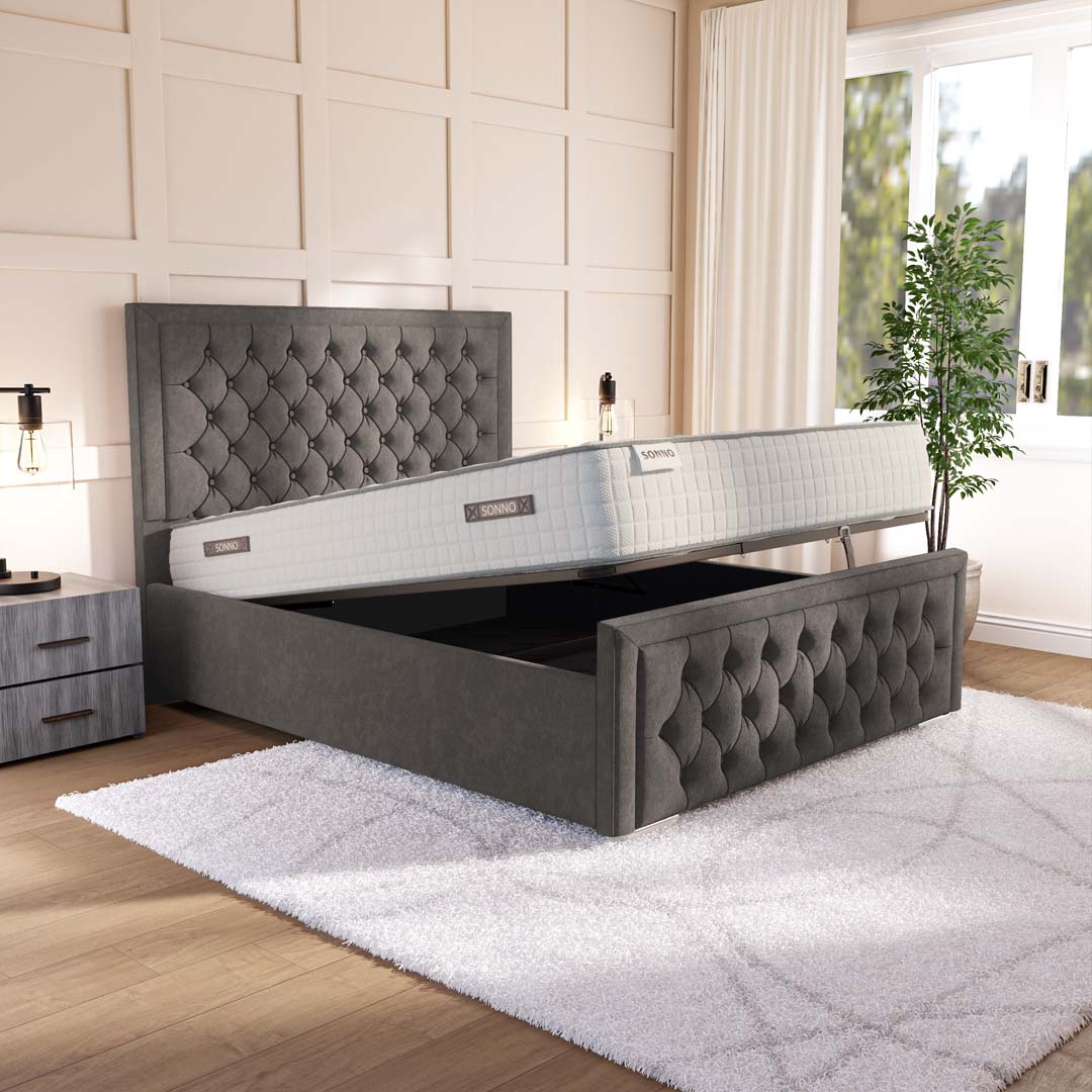 Valencia Upholstered Ottoman Bed