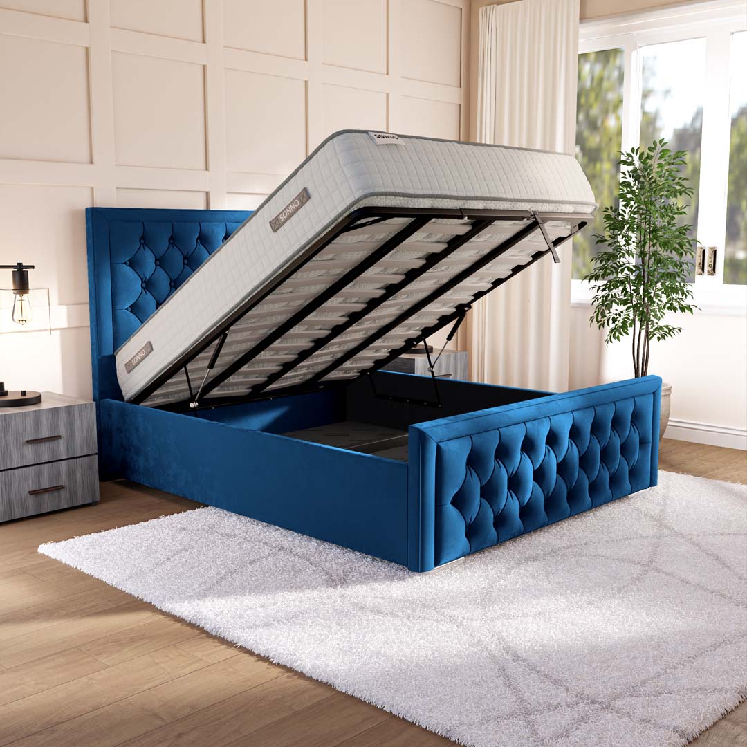 Valencia Upholstered Ottoman Bed