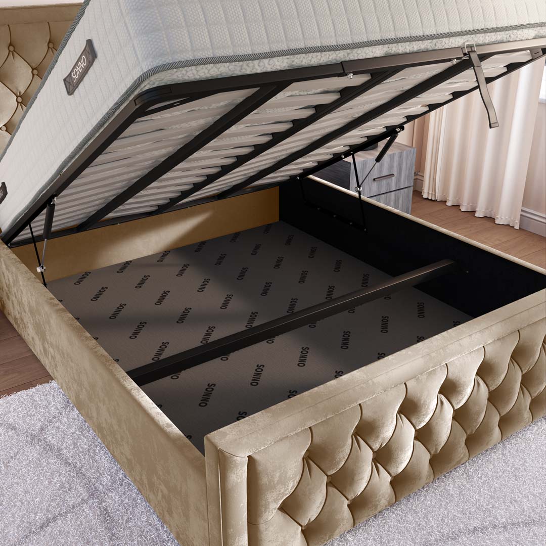 Valencia Upholstered Ottoman Bed