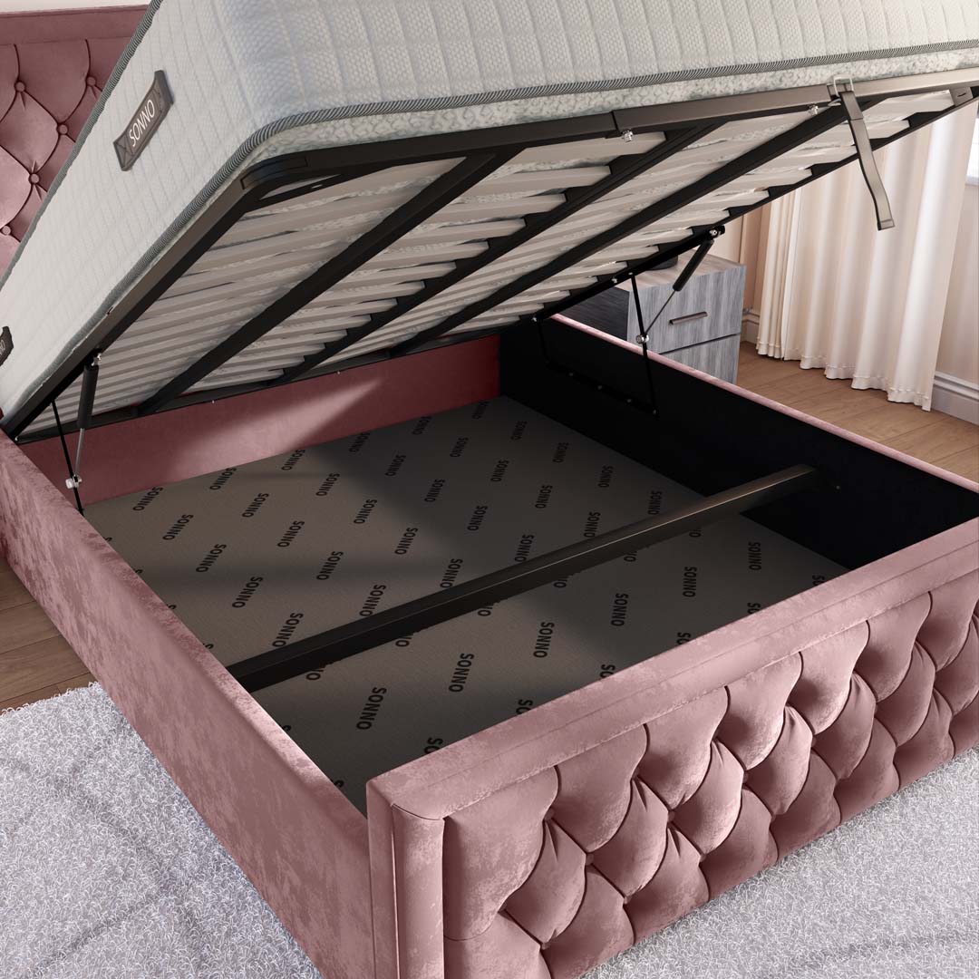 Valencia Upholstered Ottoman Bed