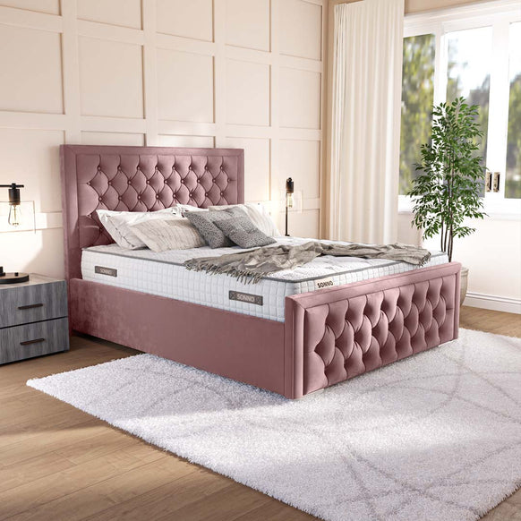 Valencia Upholstered Ottoman Bed