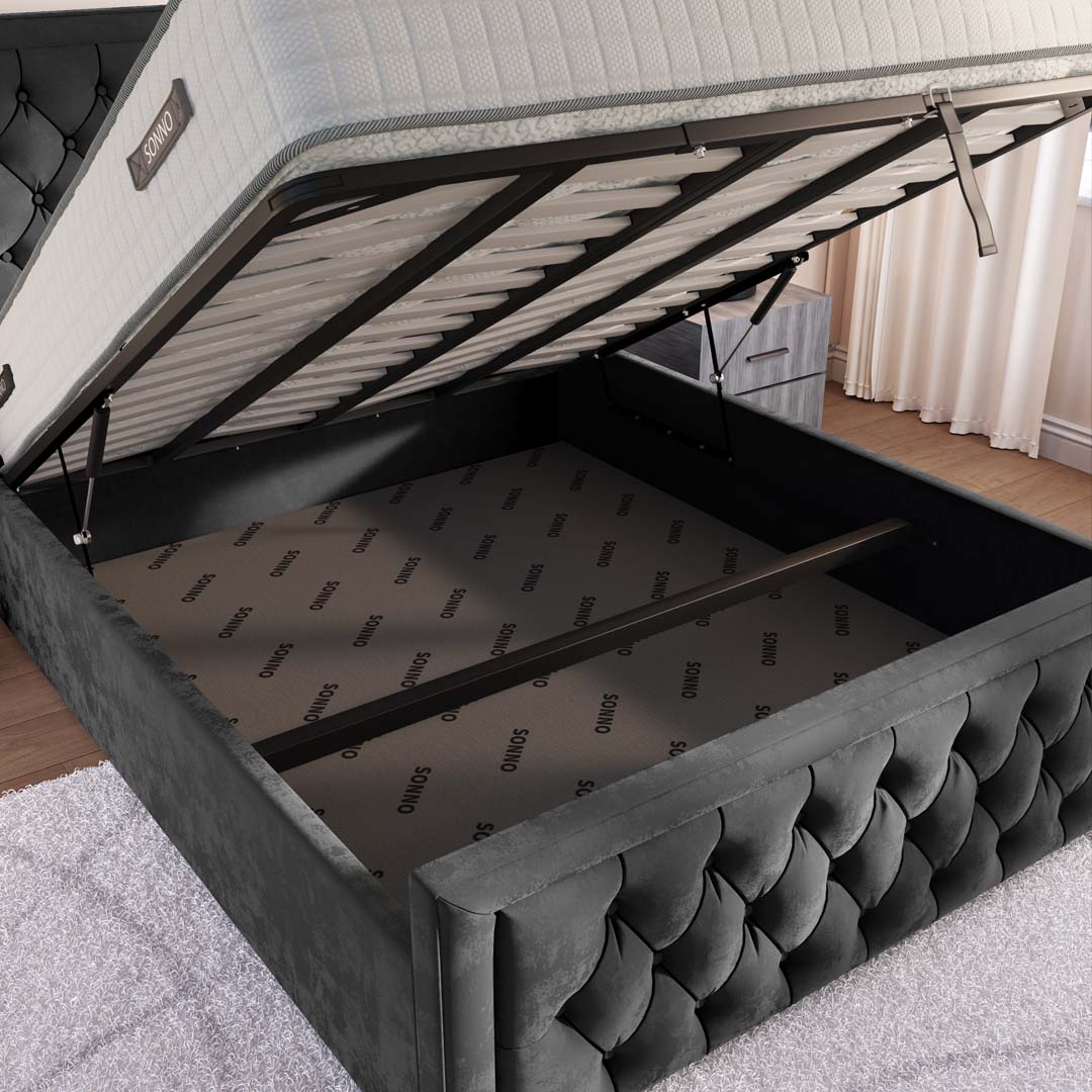 Valencia Upholstered Ottoman Bed
