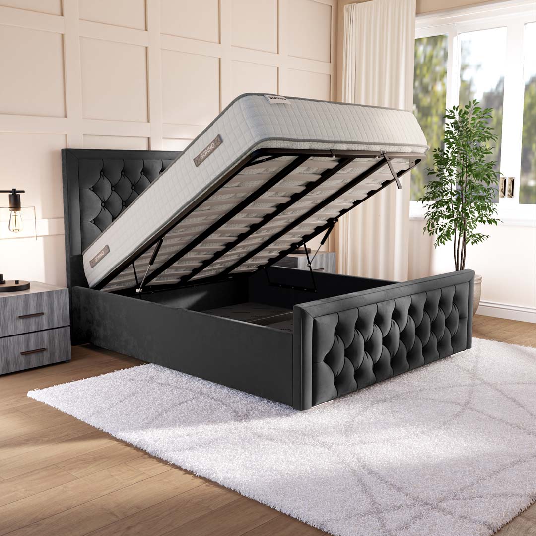 Valencia Upholstered Ottoman Bed