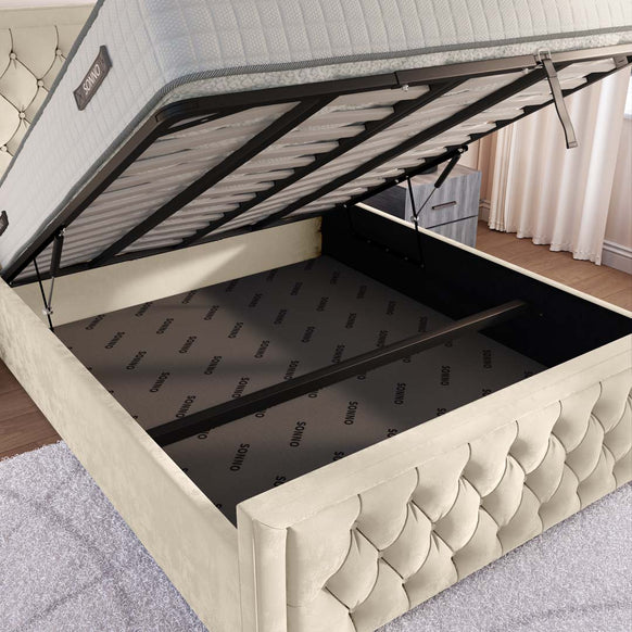 Valencia Upholstered Ottoman Bed