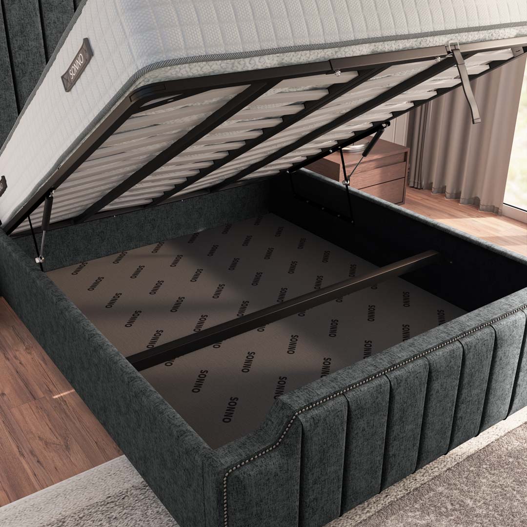 Washington Upholstered Ottoman Bed