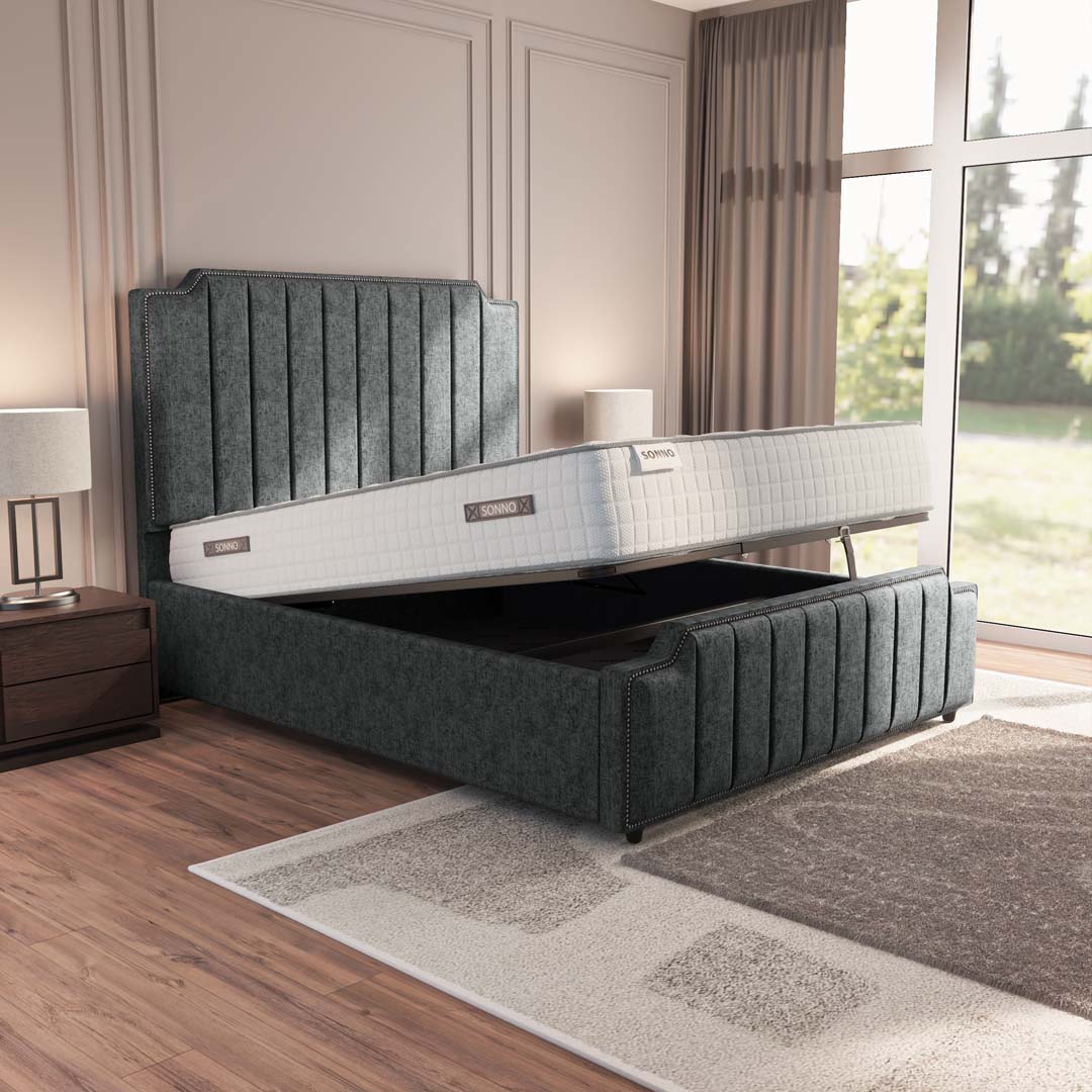 Washington Upholstered Ottoman Bed
