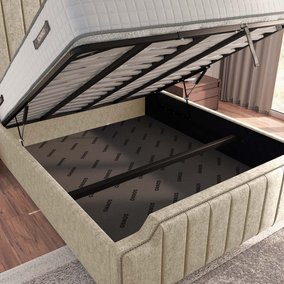 Washington Upholstered Ottoman Bed