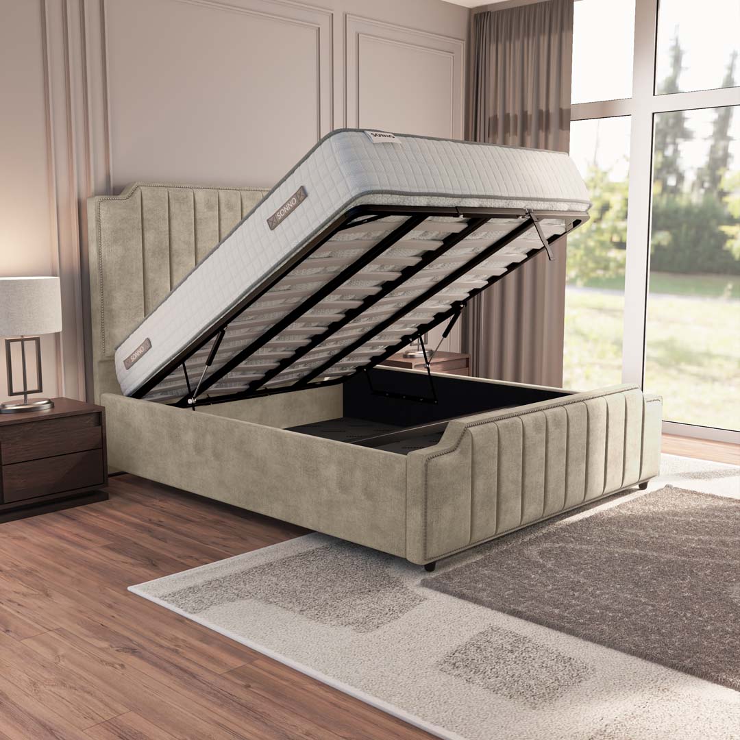 Washington Upholstered Ottoman Bed