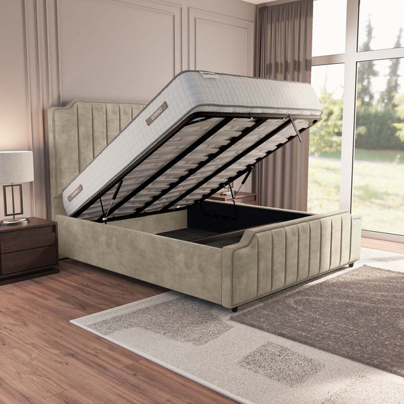 Washington Upholstered Ottoman Bed