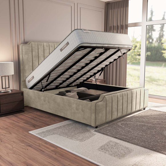 Washington Upholstered Ottoman Bed