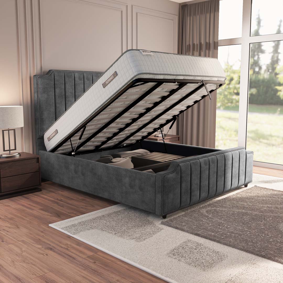Washington Upholstered Ottoman Bed
