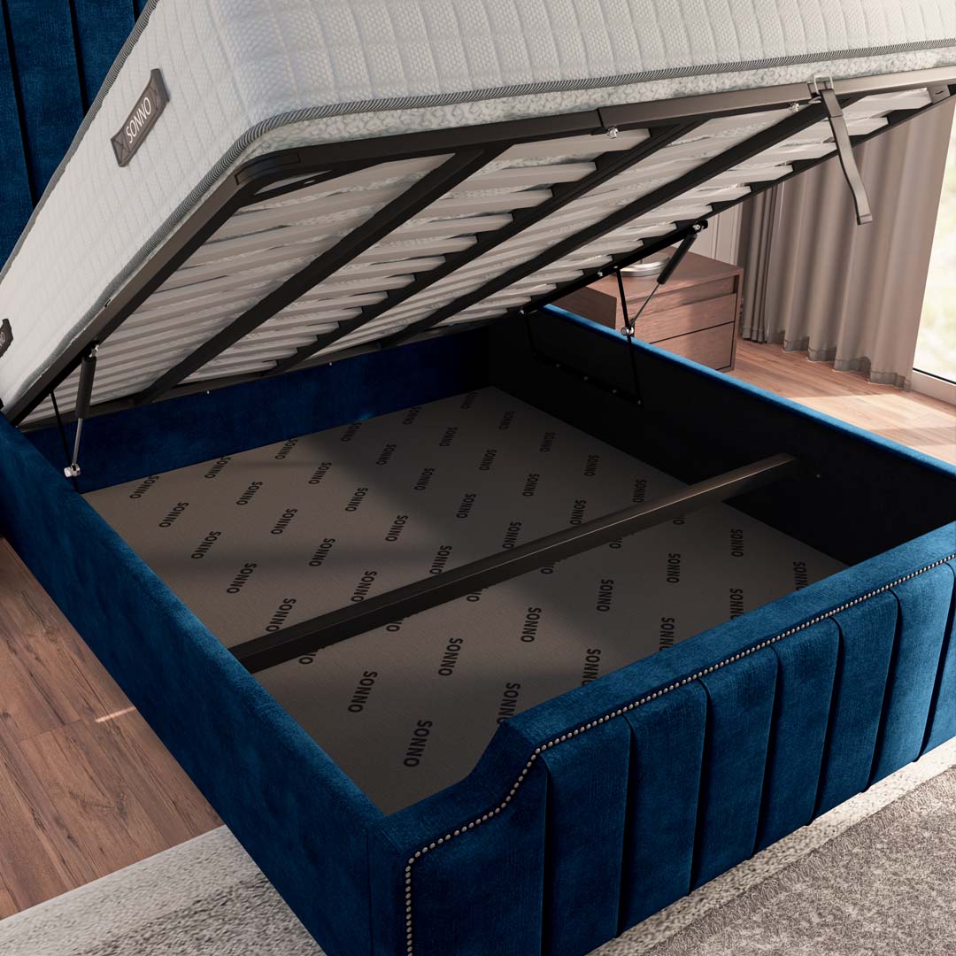 Washington Upholstered Ottoman Bed