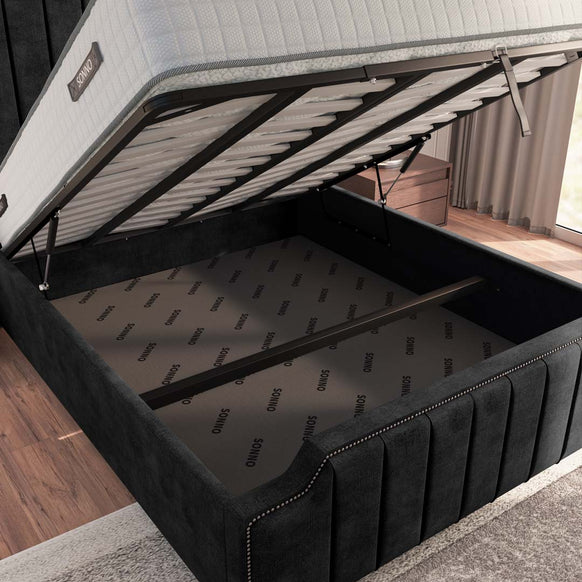 Washington Upholstered Ottoman Bed