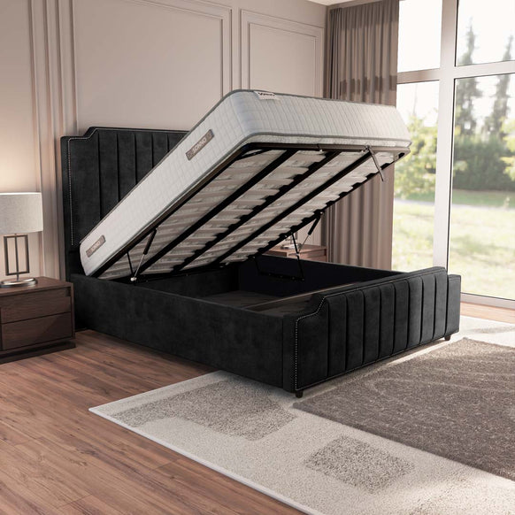 Washington Upholstered Ottoman Bed