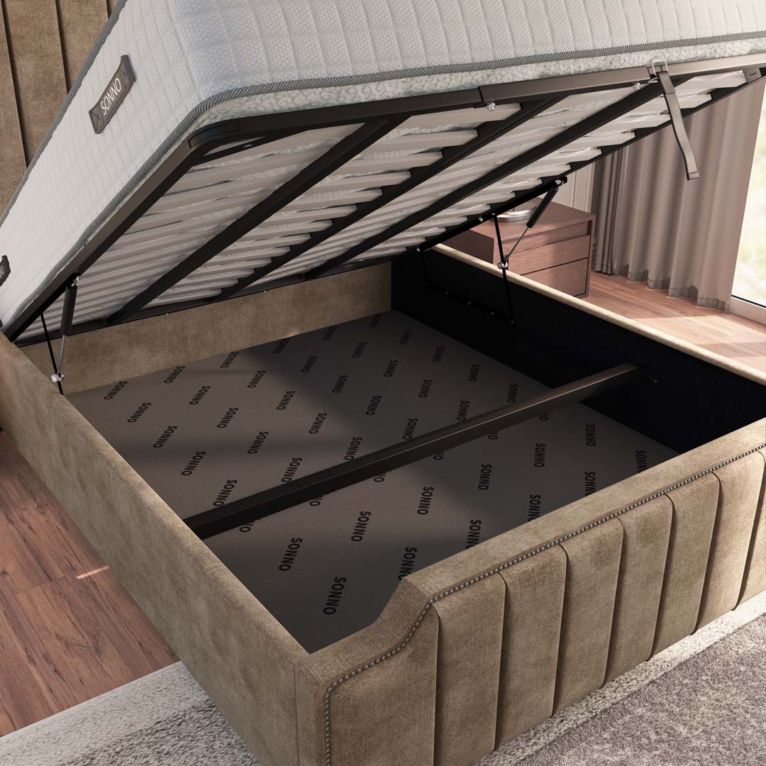 Washington Upholstered Ottoman Bed