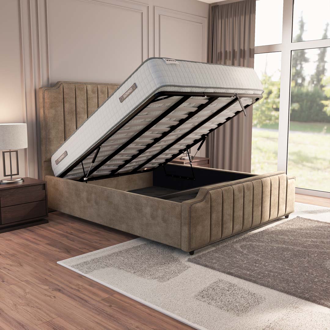 Washington Upholstered Ottoman Bed