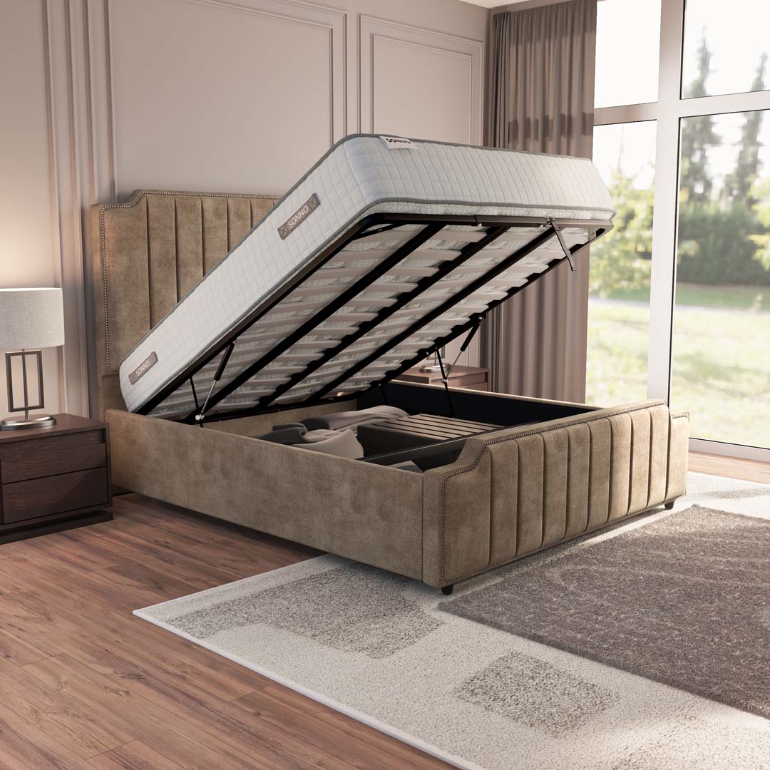 Washington Upholstered Ottoman Bed