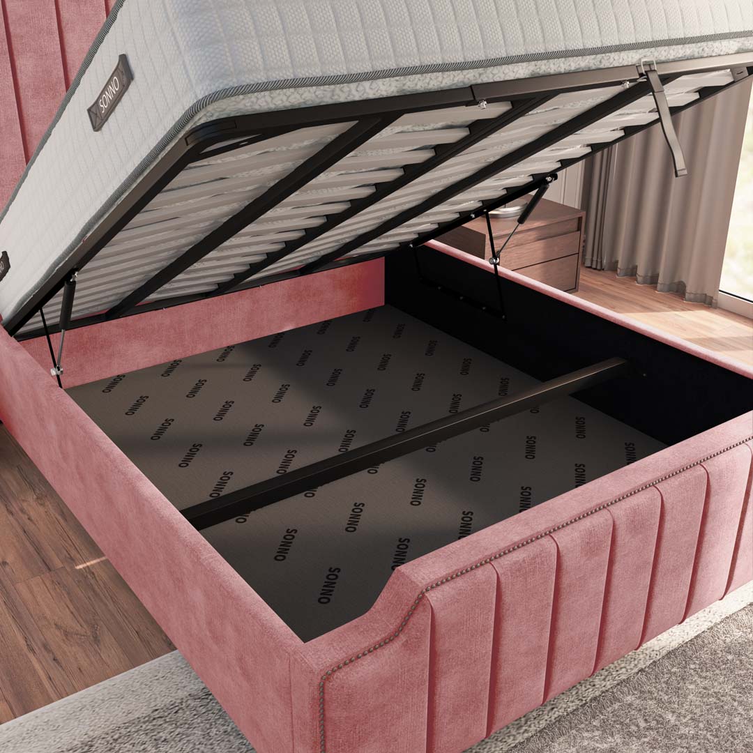 Washington Upholstered Ottoman Bed