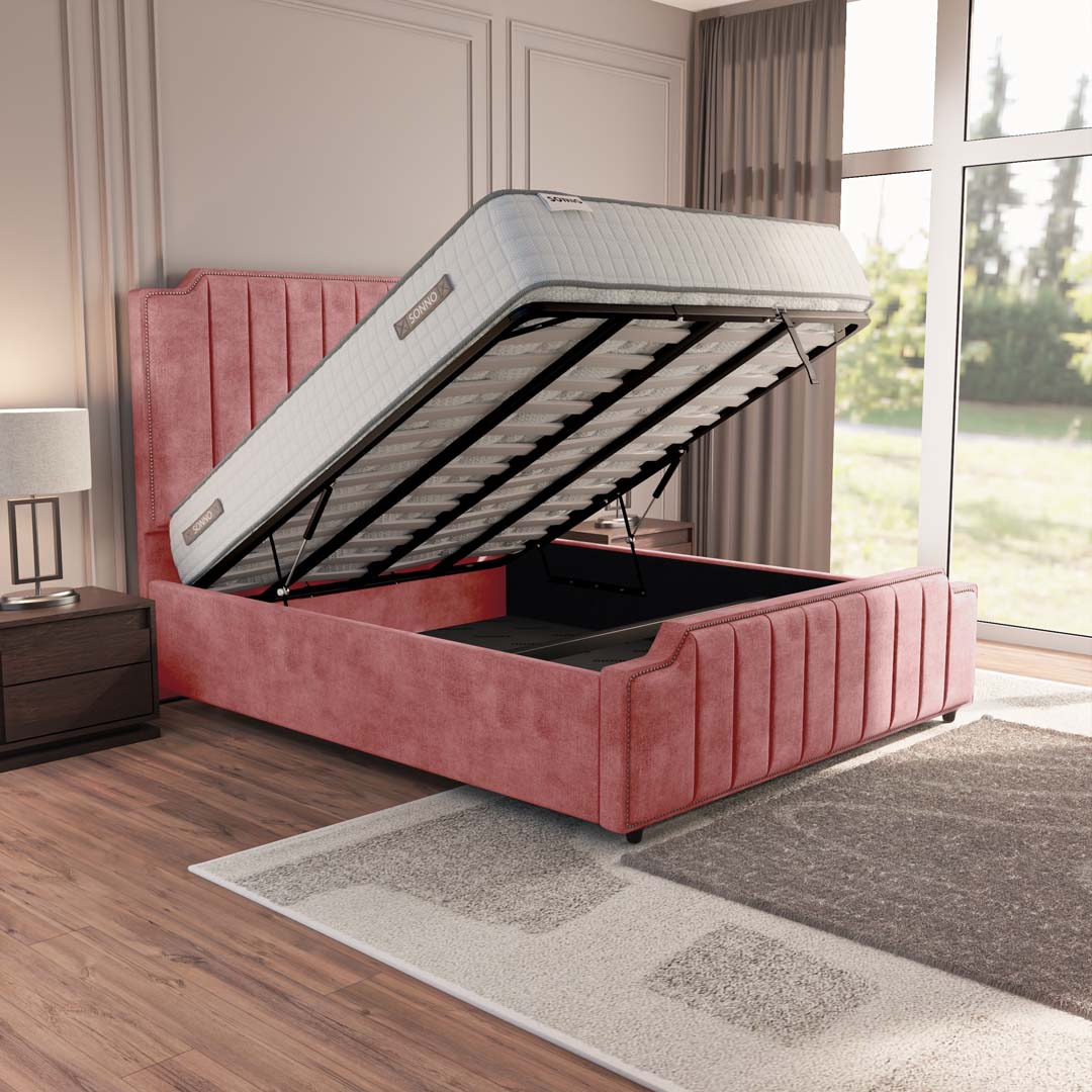 Washington Upholstered Ottoman Bed