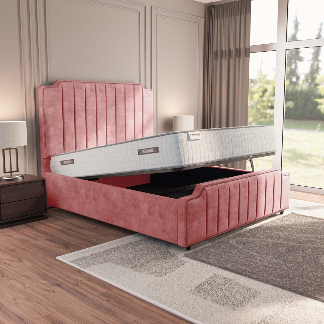Washington Upholstered Ottoman Bed