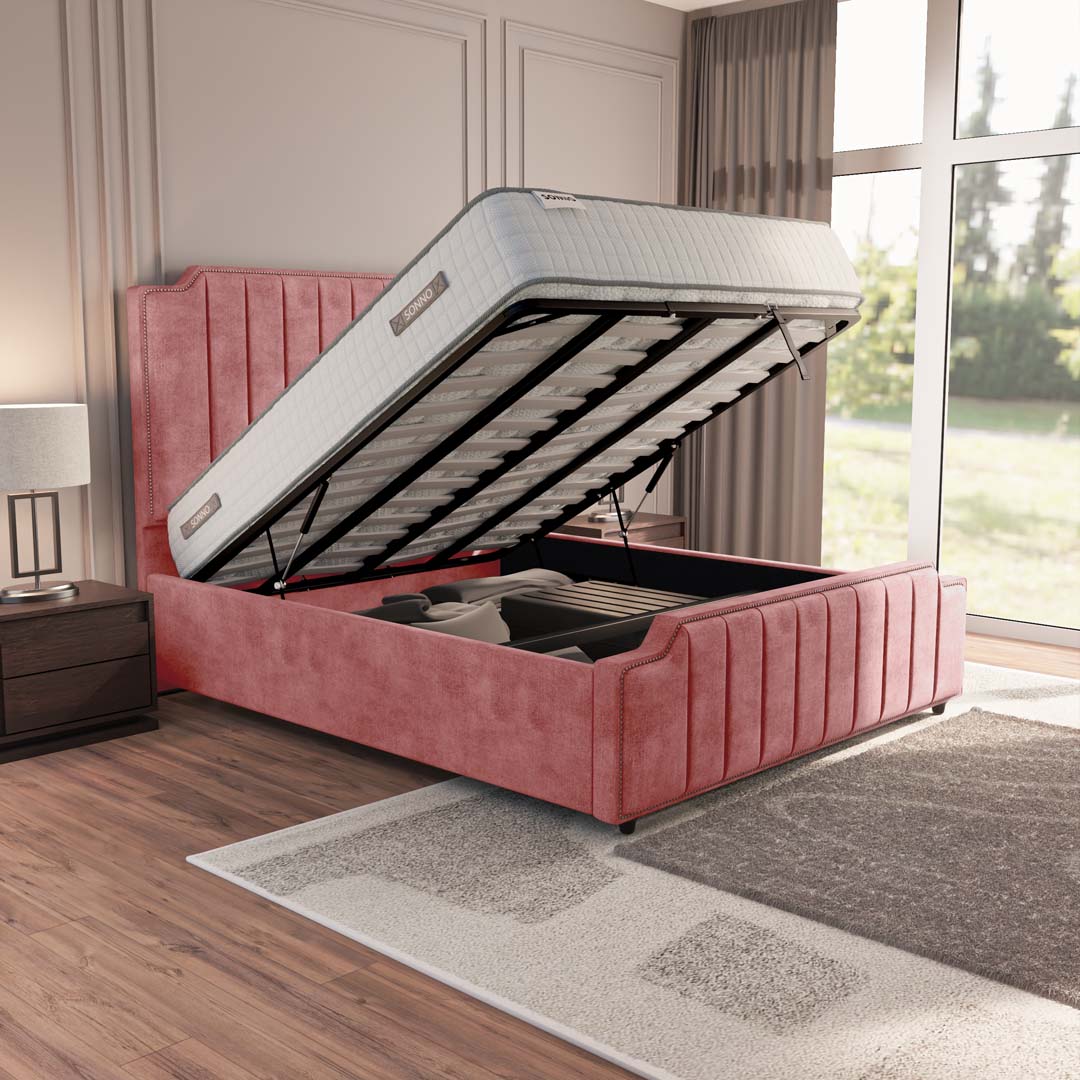 Washington Upholstered Ottoman Bed