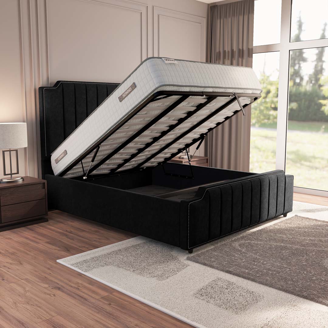 Washington Upholstered Ottoman Bed