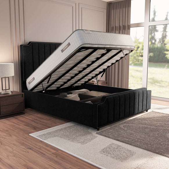 Washington Upholstered Ottoman Bed