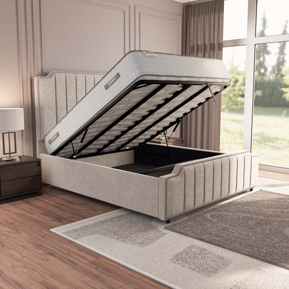 Washington Upholstered Ottoman Bed