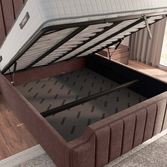 Washington Upholstered Ottoman Bed