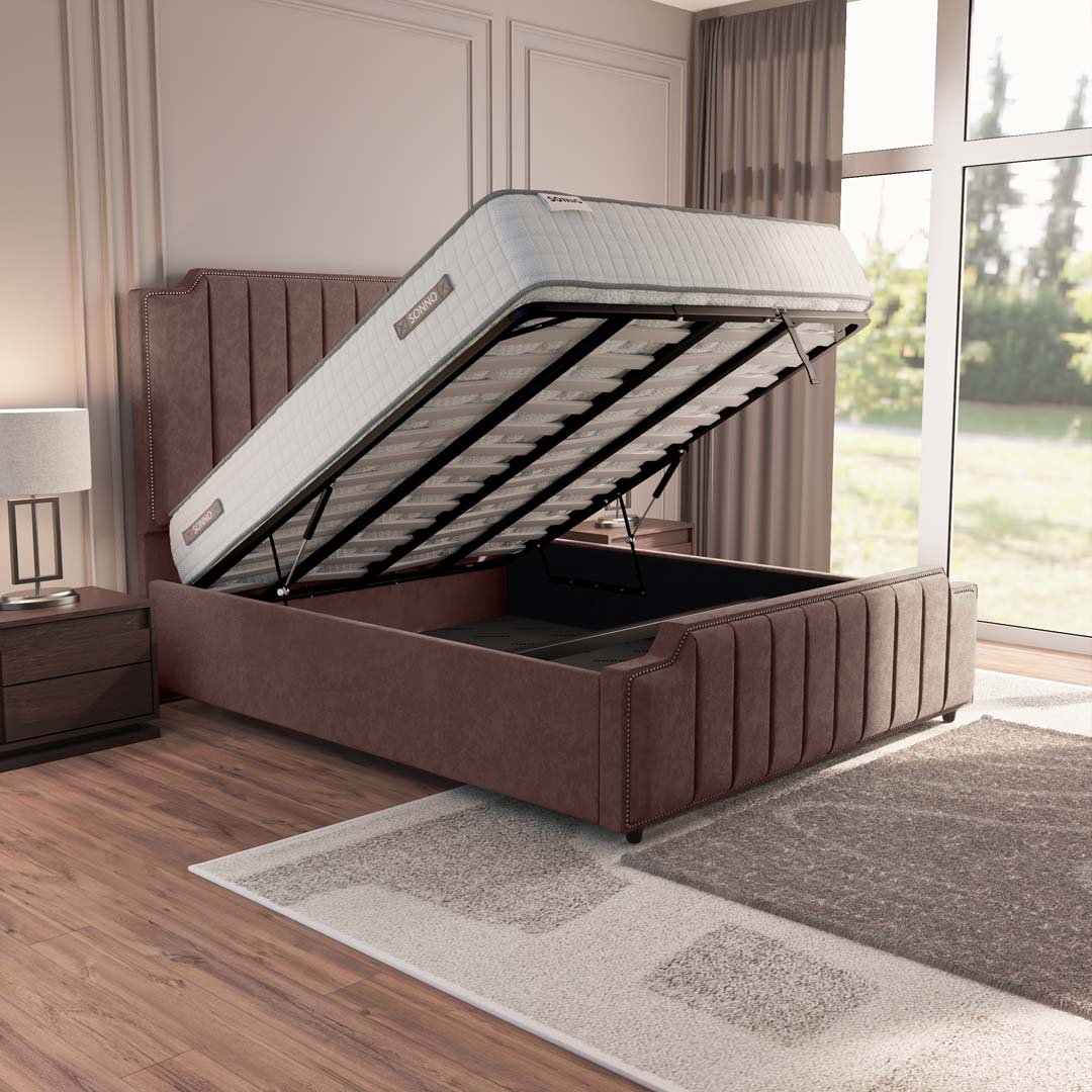 Washington Upholstered Ottoman Bed