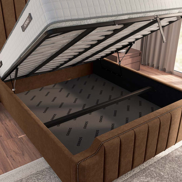 Washington Upholstered Ottoman Bed