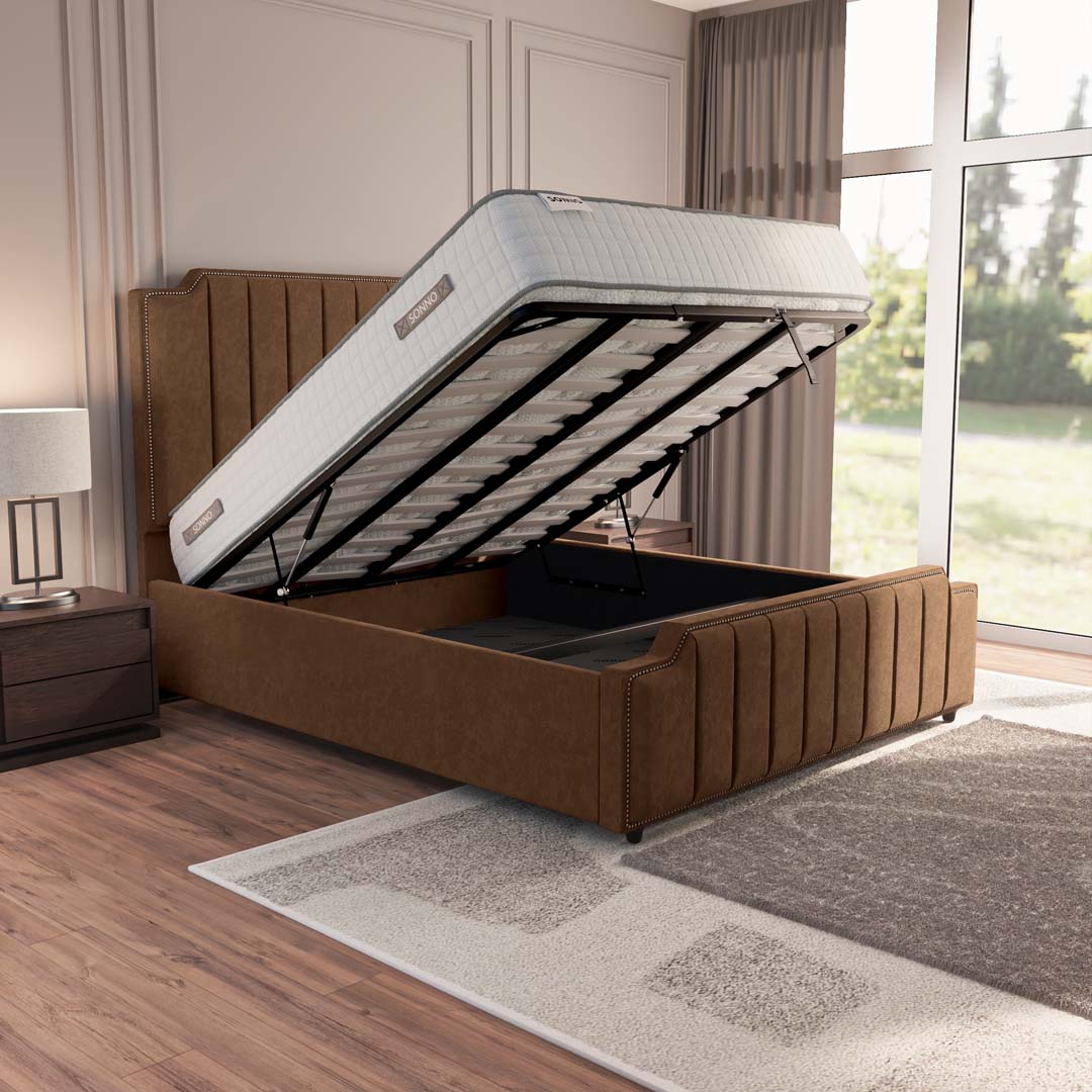Washington Upholstered Ottoman Bed