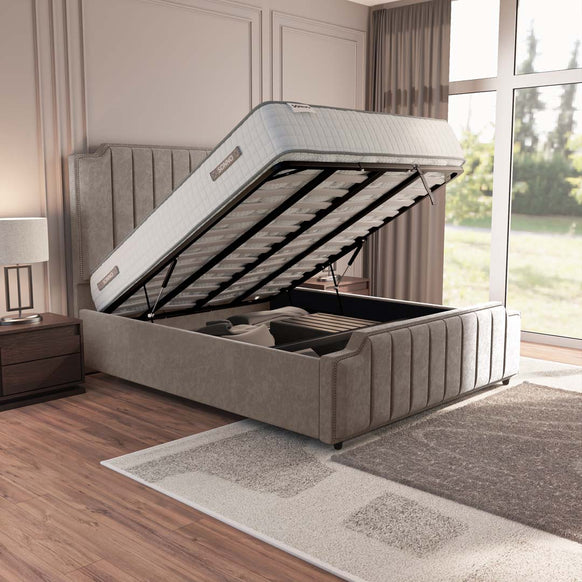 Washington Upholstered Ottoman Bed