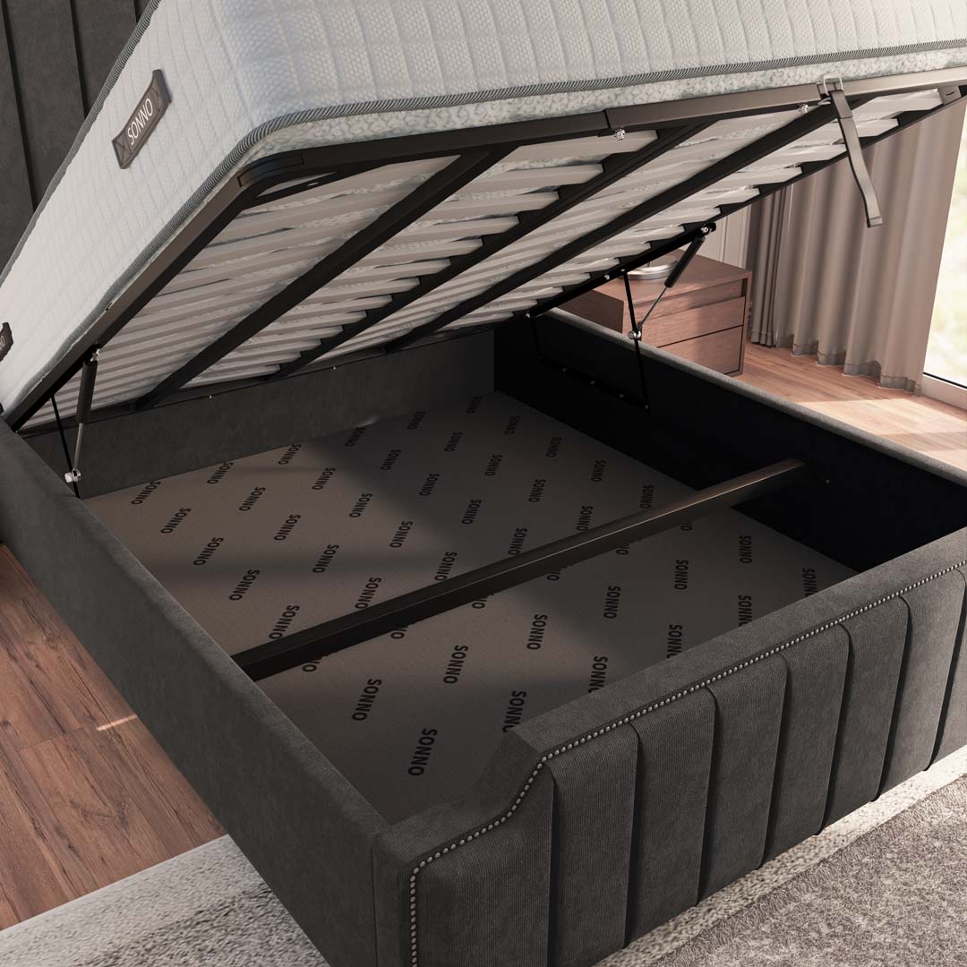 Washington Upholstered Ottoman Bed