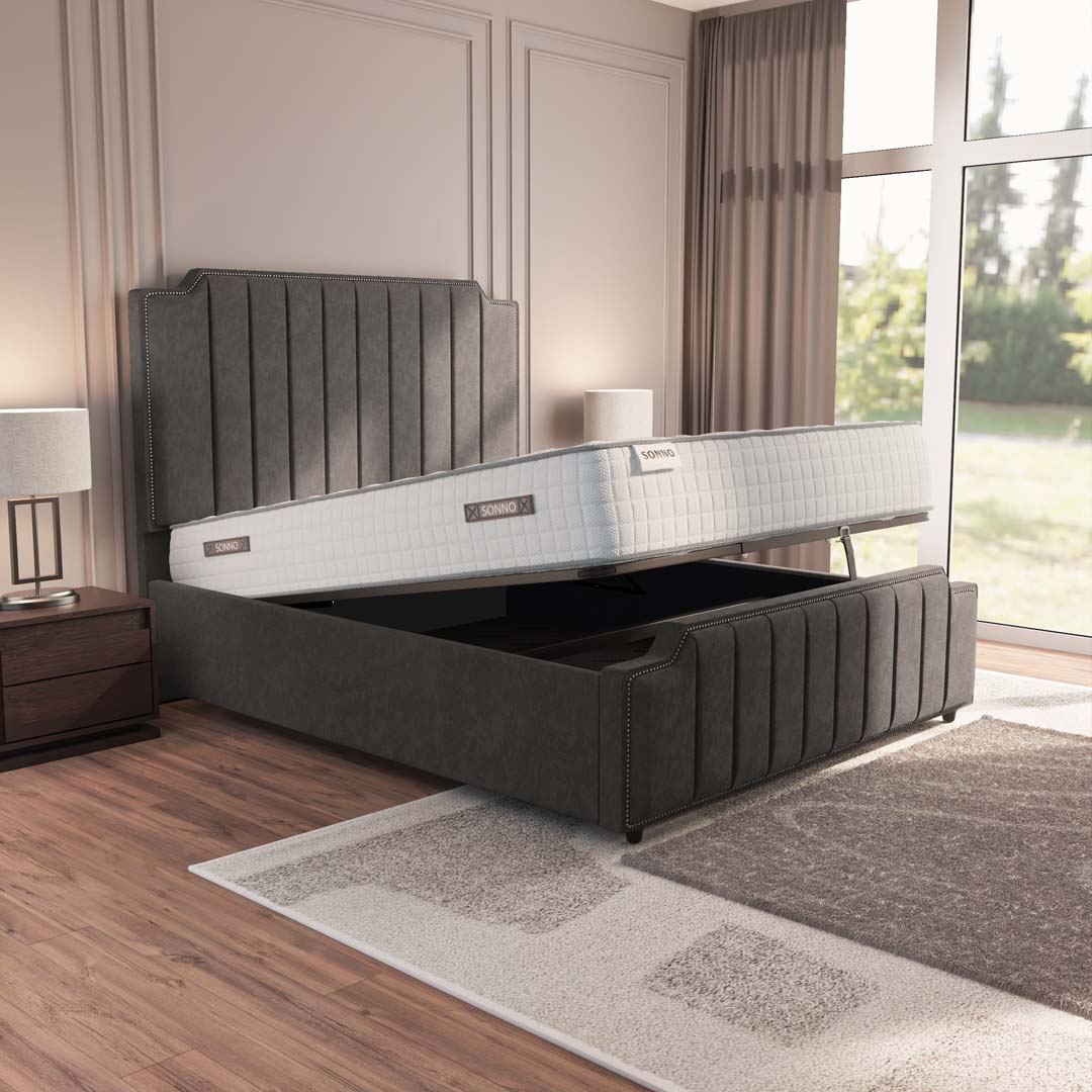 Washington Upholstered Ottoman Bed