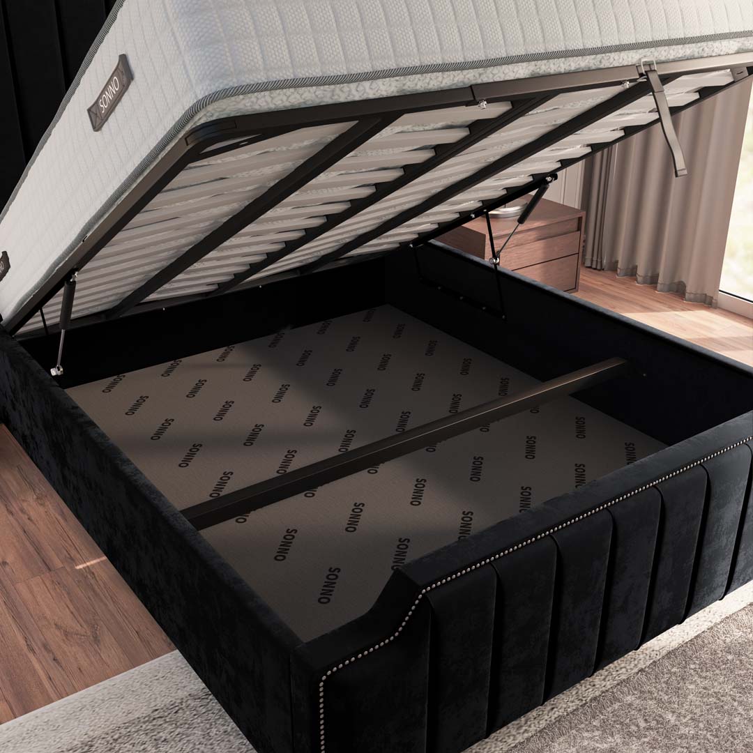 Washington Upholstered Ottoman Bed