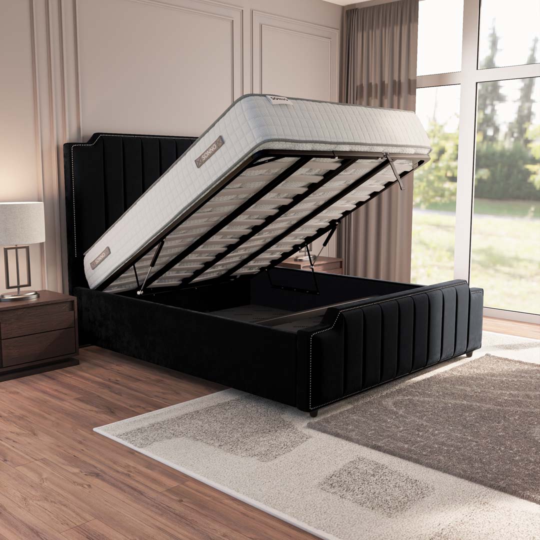Washington Upholstered Ottoman Bed