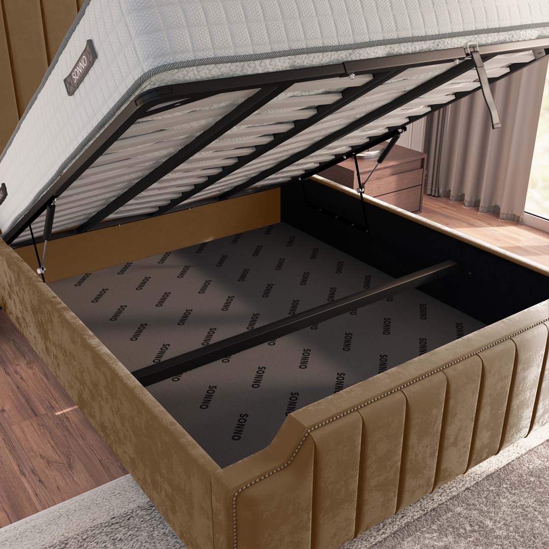 Washington Upholstered Ottoman Bed