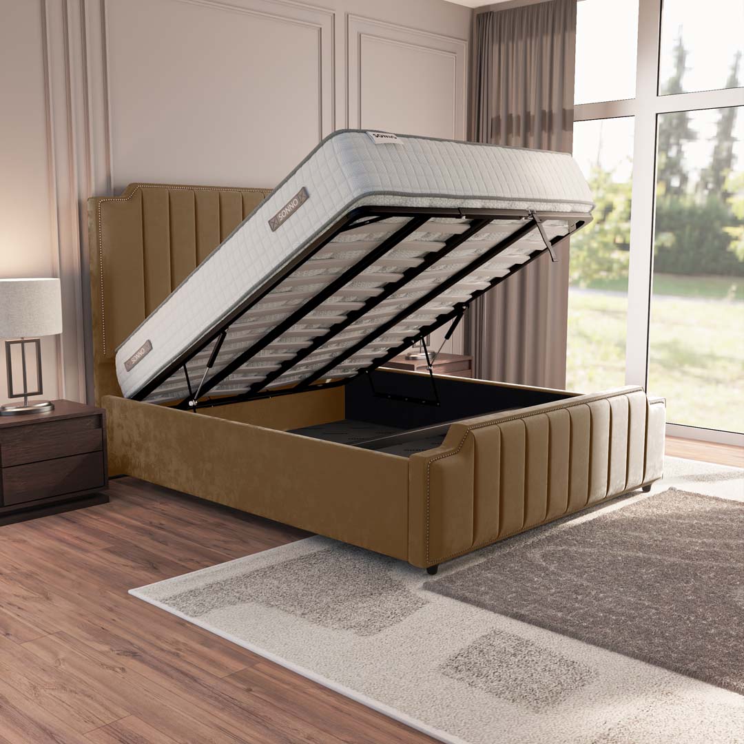 Washington Upholstered Ottoman Bed