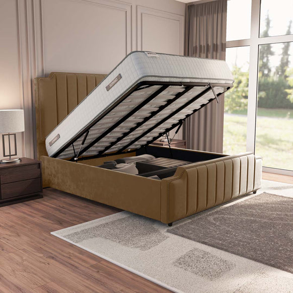 Washington Upholstered Ottoman Bed