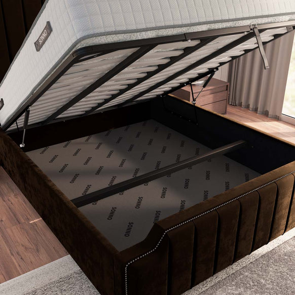 Washington Upholstered Ottoman Bed