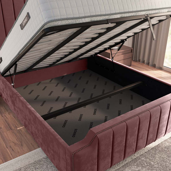 Washington Upholstered Ottoman Bed