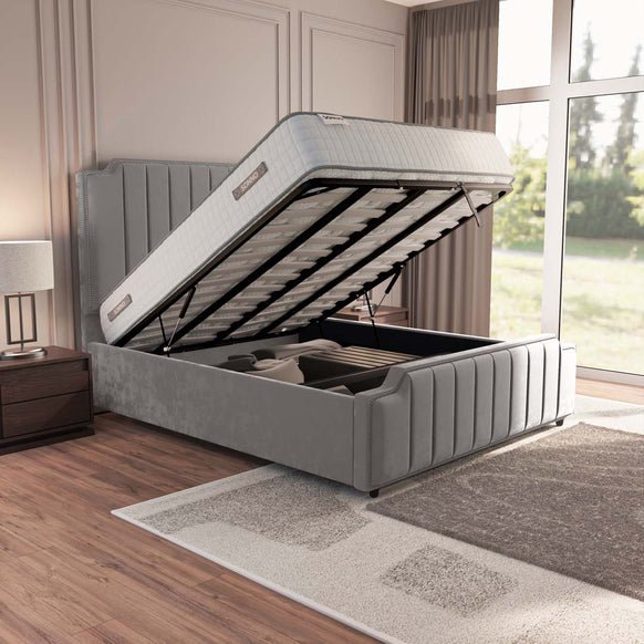 Washington Upholstered Ottoman Bed
