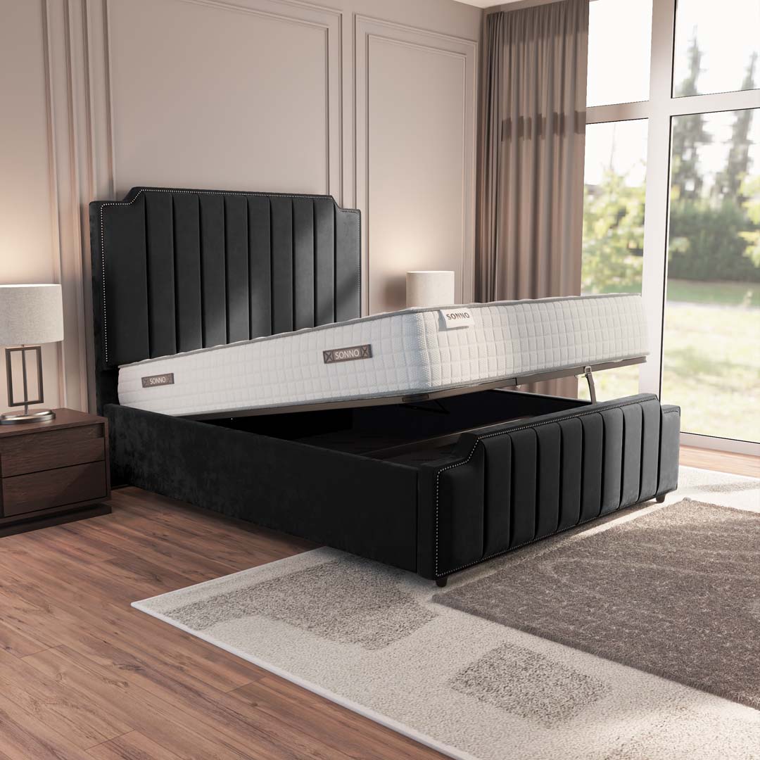 Washington Upholstered Ottoman Bed