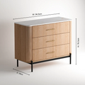 Windsor 3 Drawers Chest  - Natural