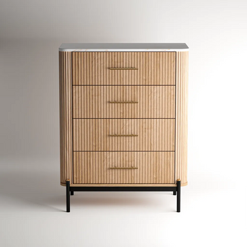 Windsor 4 Drawers Chest - Natural