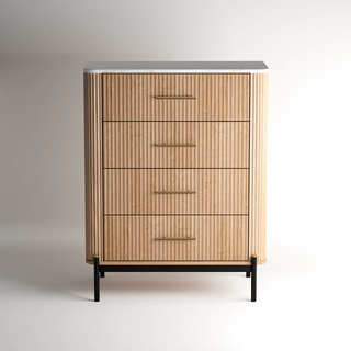 Windsor 4 Drawers Chest - Natural