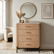 Windsor 4 Drawers Chest - Natural